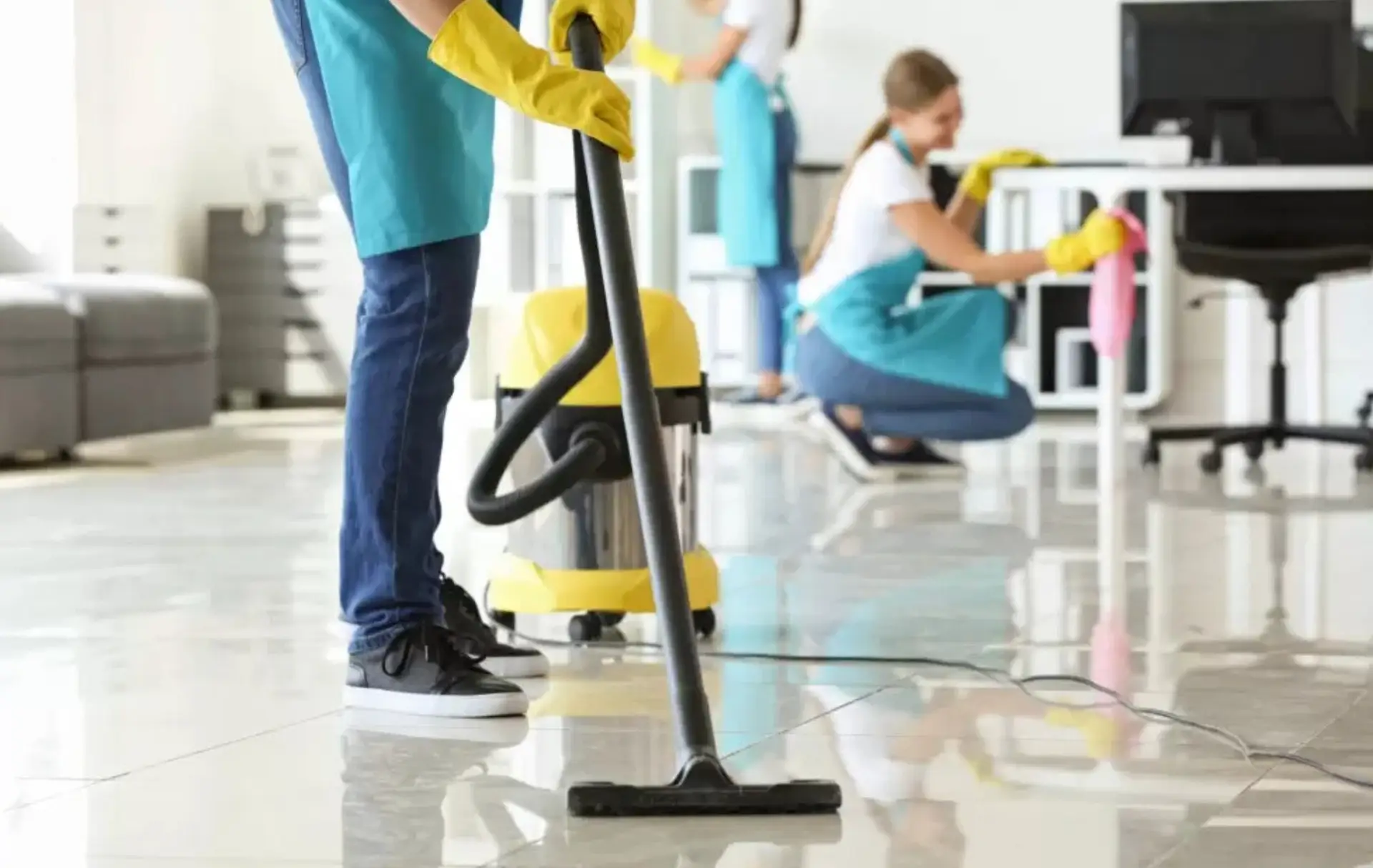 Vacuuming and cleaning